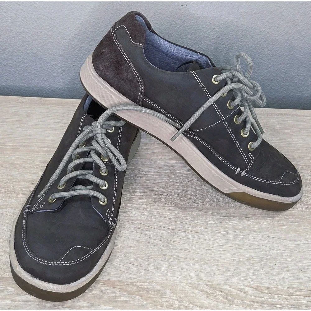 Keen (Men's Size 10) Glenhaven Sneaker Brown Leather Casual Comfort Shoes‎